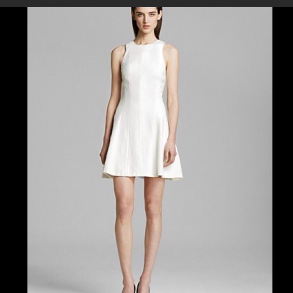 White tweed Theory Dress NWT classic